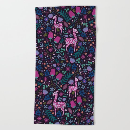 Giraffe Beach Towel