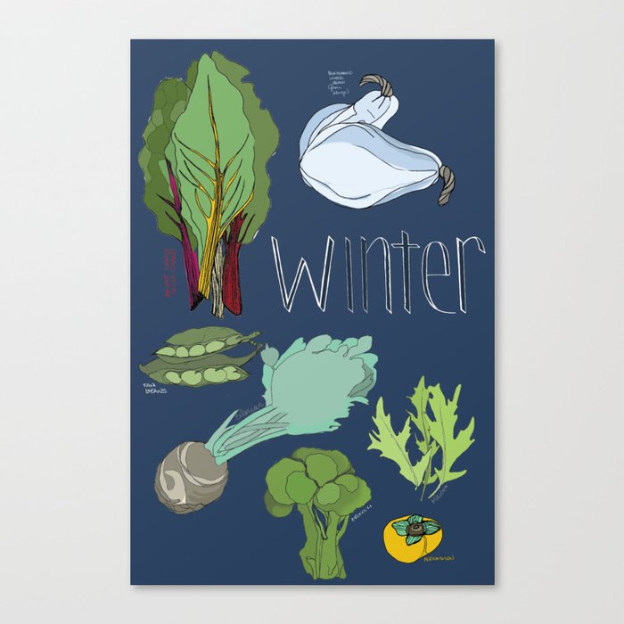 Fresh from the Farmers Market: Winter Canvas Print