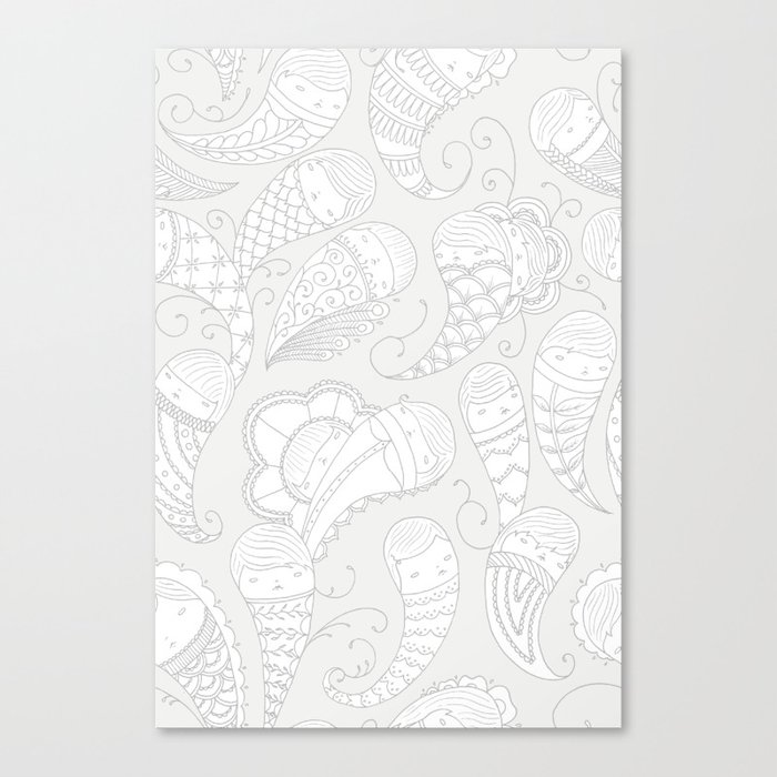 Ghostly Paisley: Dust to Dust Canvas Print