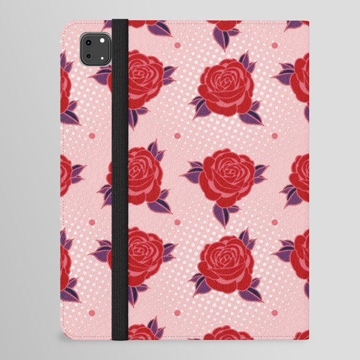 Red Rose Pop Art iPad Folio Case