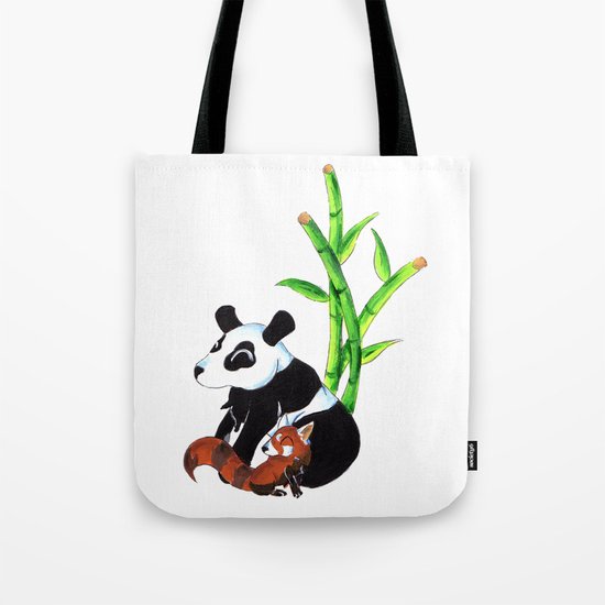 Panda Duo Tote Bag