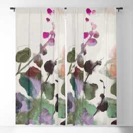 floral abstract summer autumn Blackout Curtain