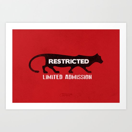 Restricted Cougar Art Print