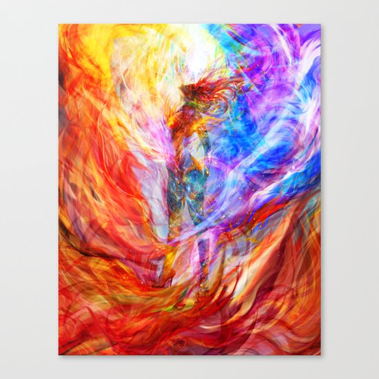 listening to Karunesh Canvas Print