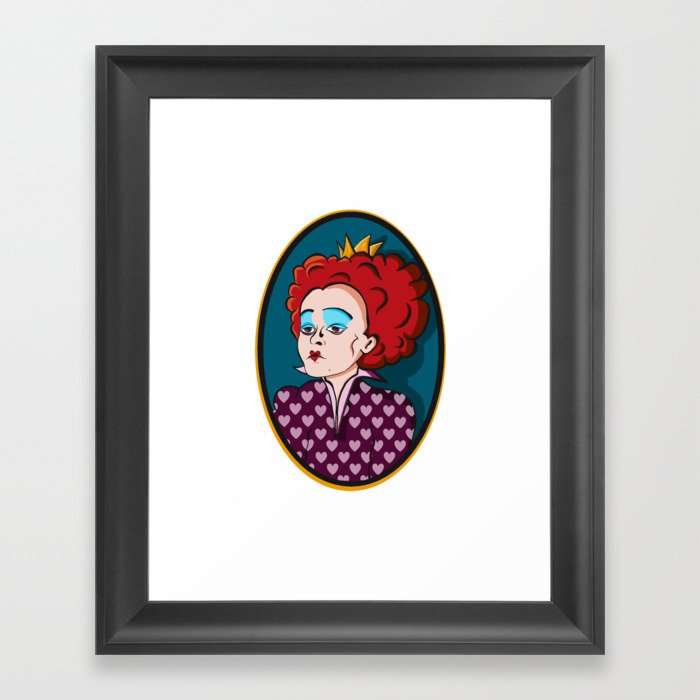 Queen Of hearts Framed Art Print