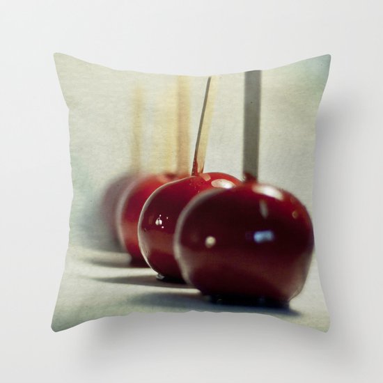 Candy Apples Throw Pillow