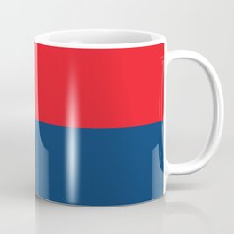 Half-and-Half in Red and Navy Coffee Mug