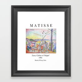 Henri Matisse 'Luxe, Calme et Volupte' Landscape Art Exhibition Framed Art Print