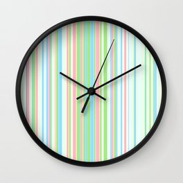 Stripe obsession color mode #2 Wall Clock