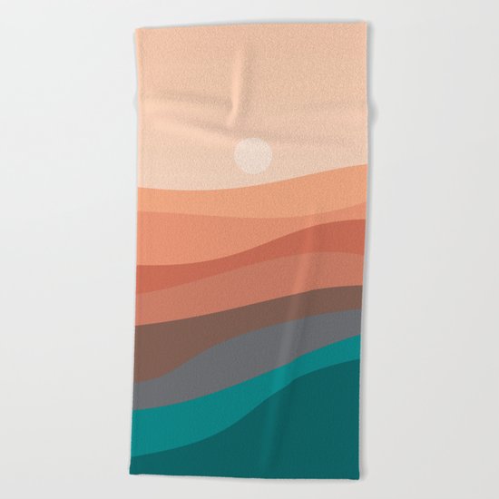 Landscape NC 03 Beach Towel