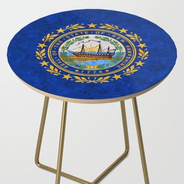 State flag of New Hampshire US Flags New England Standard Colors Banner Side Table