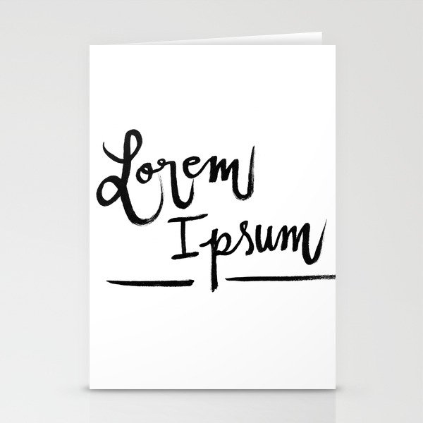 Lorem Ipsum Stationery Cards