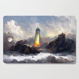 Lighthouse Art - A Ray of Light B Cutting Board