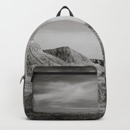 Badlands View Black and White Backpack
