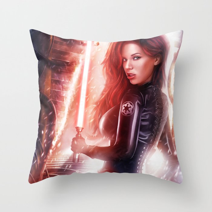 Seduction of the dark forces Throw Pillow