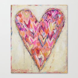Heart on Heart Canvas Print
