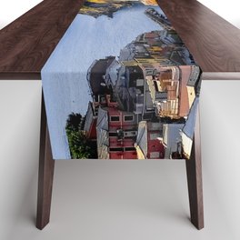 Italy Photography - Manarola In The Sunset Table Runner