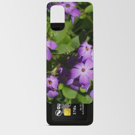 Purple Flowers Android Card Case