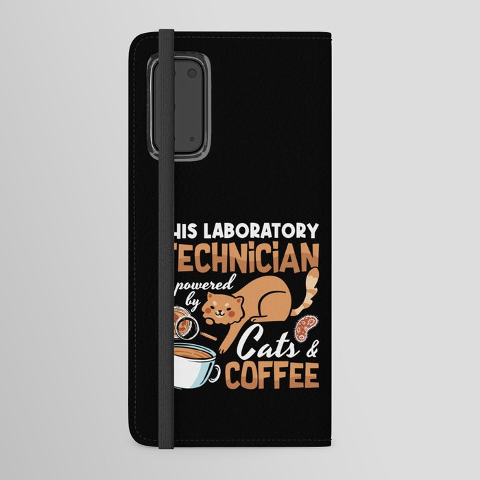 Laboratory Technician Cats Coffee Science Lab Tech Android Wallet Case