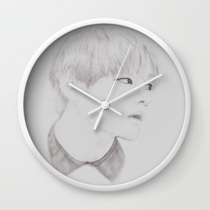 Taehyung 2 Wall Clock by Geek Planet