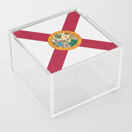 Florida State Flag Sunshine State Banner Emblem Symbol American Flags Acrylic Box