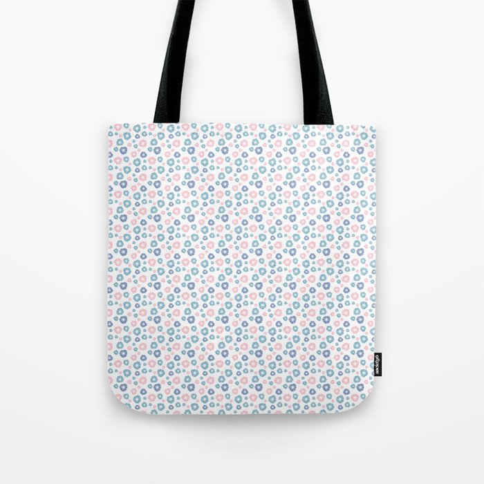 Pink and Blue Fireworks Tote Bag