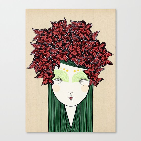 The butterfly Canvas Print