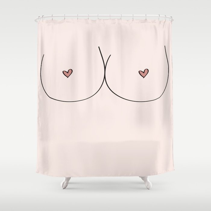 Boobs - Pale Shower Curtain