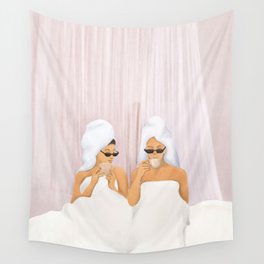Morning with a friend Wall Tapestry