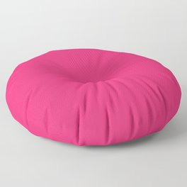 From The Crayon Box Razzmatazz - Bright Pink Solid Color / Accent Shade / Hue / All One Colour Floor Pillow