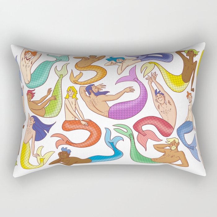 Mermen Rectangular Pillow