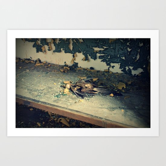 Bare Bones Bird Art Print