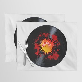 Exploding Rock Long Playing Record Placemat