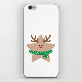 Reindeer star iPhone Skin