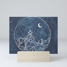 Night Court moon and stars Mini Art Print