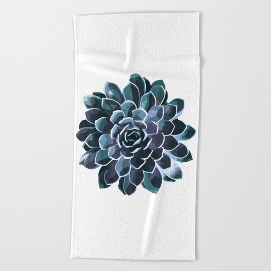 Succulent Echeveria I Beach Towel