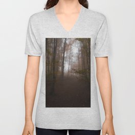 Foggy forest V Neck T Shirt