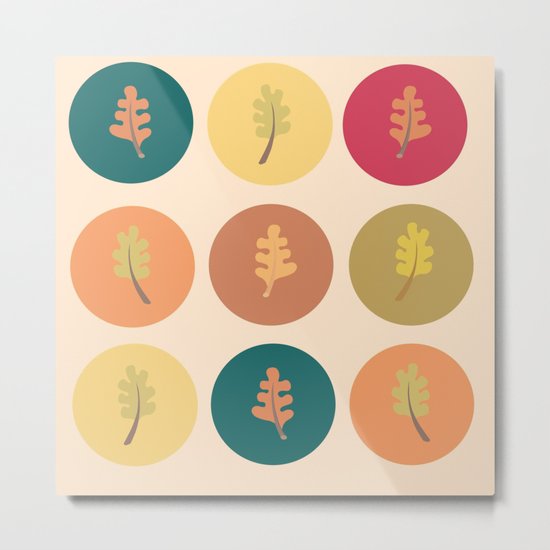 Leaves Metal Print