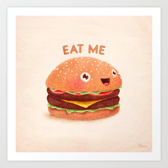 Burger Art Print
