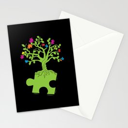 Autism Awareness Tree Stationery Card