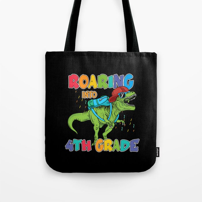Fourth Grade dinosaur back to school Tote Bag
