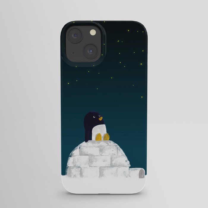 Star gazing - Penguin's dream of flying iPhone Case