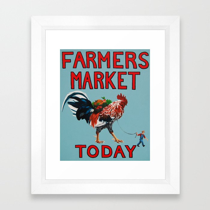 Farmers Market Framed Art Print