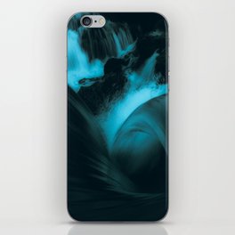 Cool blue waves iPhone Skin