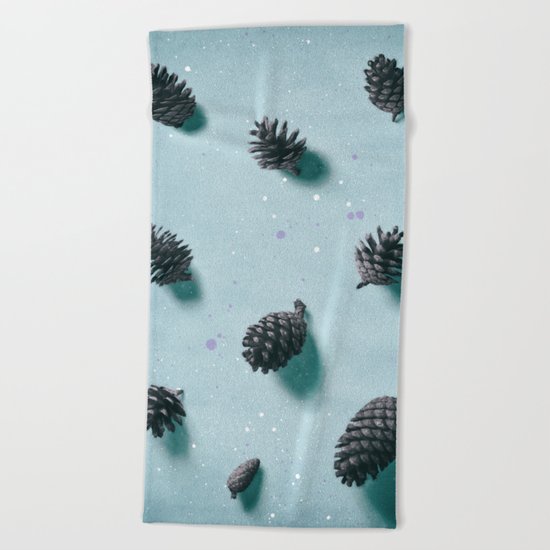 smell of pine forest Beach Towel