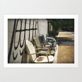 Old Chairs Art Print
