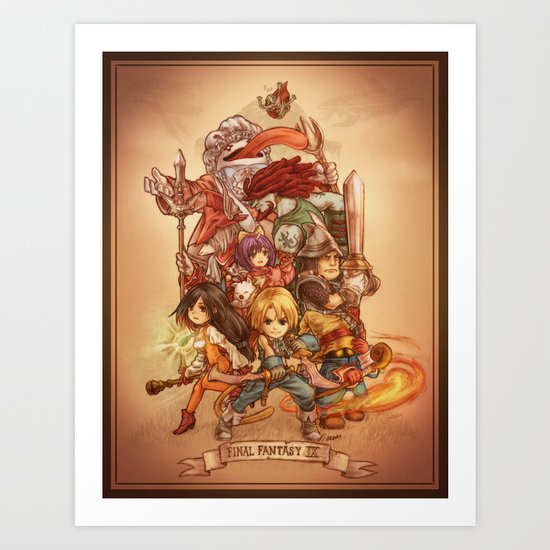 Final Fantasy IX Art Print