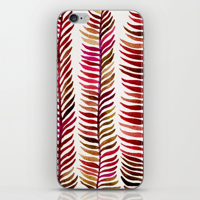 Red Stems iPhone Skin