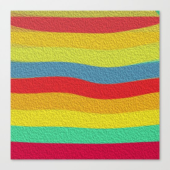 Bright Color Lineup Canvas Print