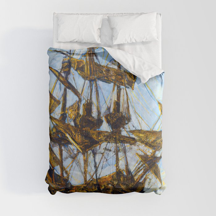 Ancient Spanish Galleon Comforter